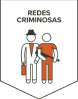Ícone de duas figuras humanas, uma vestida como executivo e outra como criminoso, representando redes criminosas.